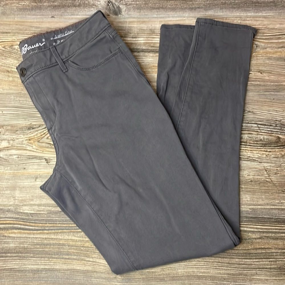 Eddie Bauer Denim Stretchy Pants Slightly Curvy Skinny Ankle Women’s Size 32